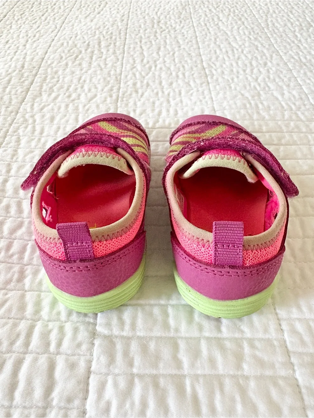 Merrell Bare Steps H20 Sandals Pink and Green Butterfly Toddler Girls Size 6T